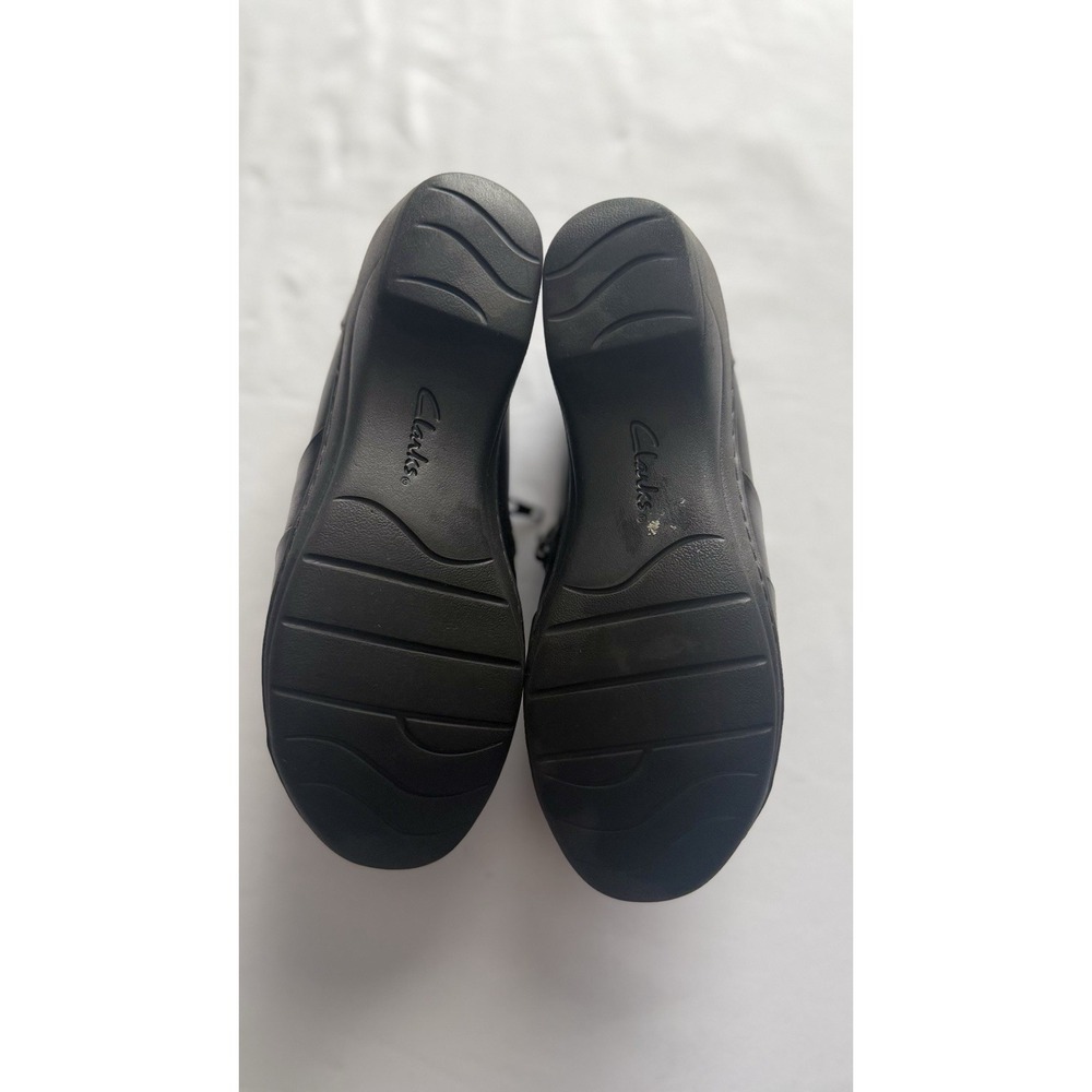 Clark's Channing Women's Slip On Side Zip Size 8 1/2 M Black Good Used Condition - Picture 5 of 7